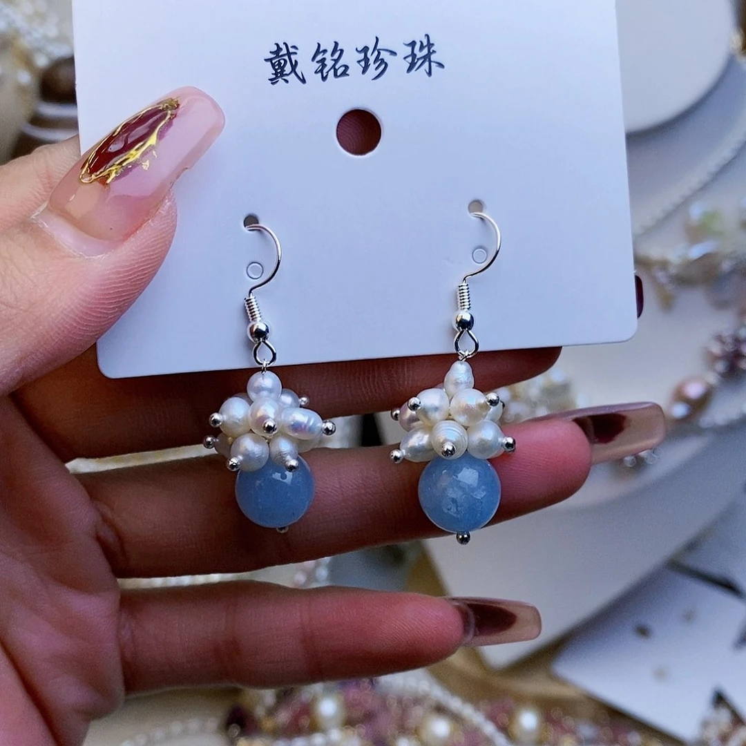 淡水珍珠颈饰银S925镶嵌