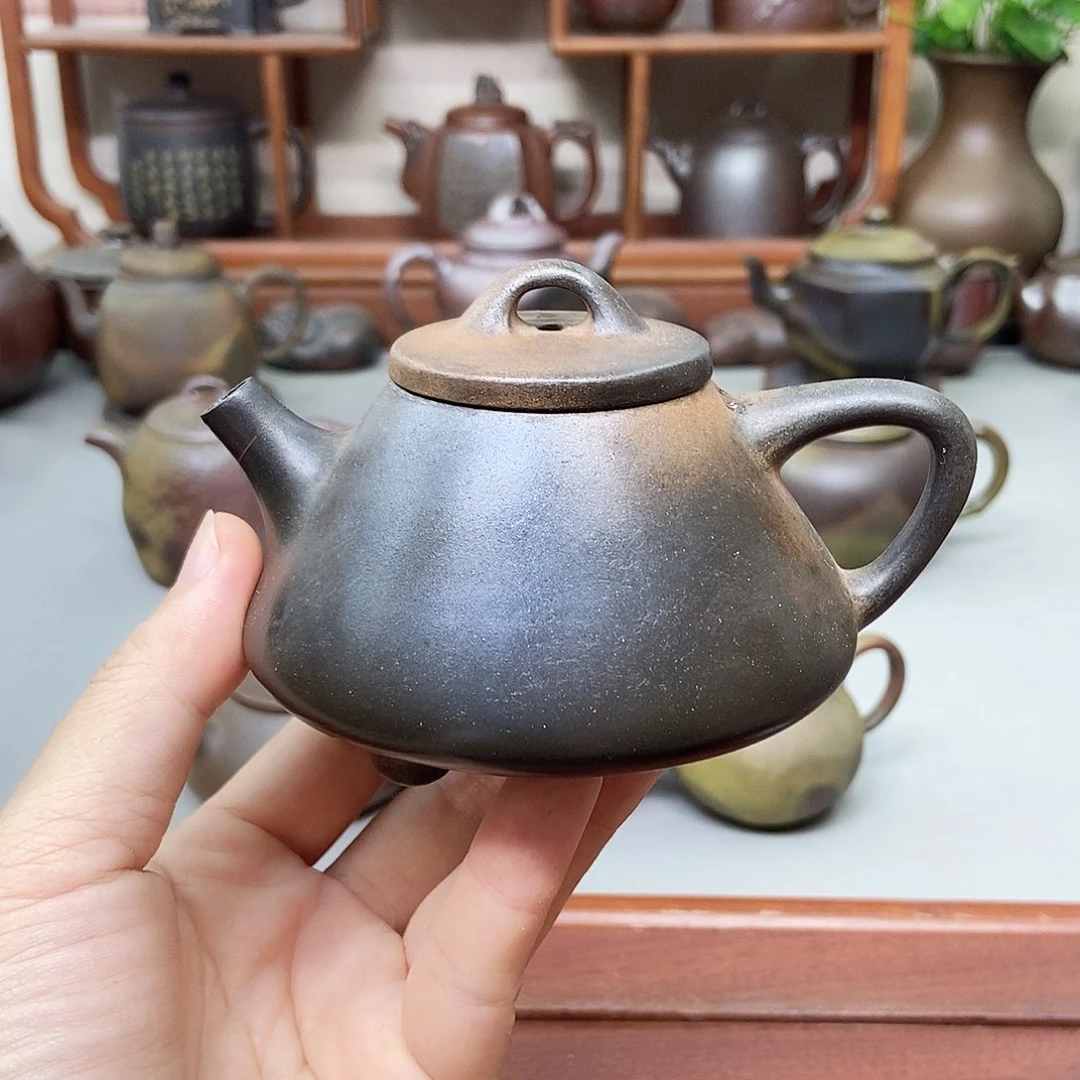 钦州坭兴陶柴烧壶130cc