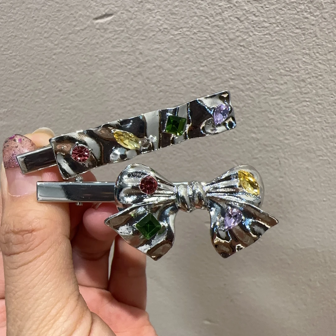 高级细闪蝴蝶结发夹Y02