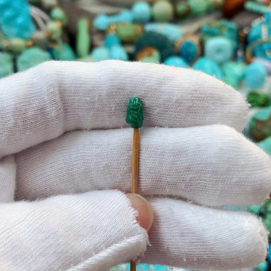 未镶嵌绿松石珠宝半成品