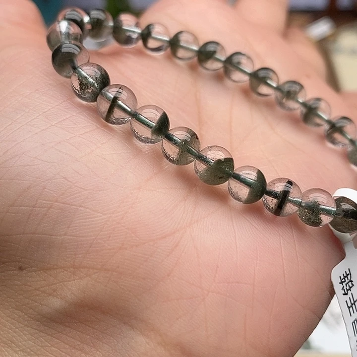 大****未镶嵌手链水晶绿幽灵手链