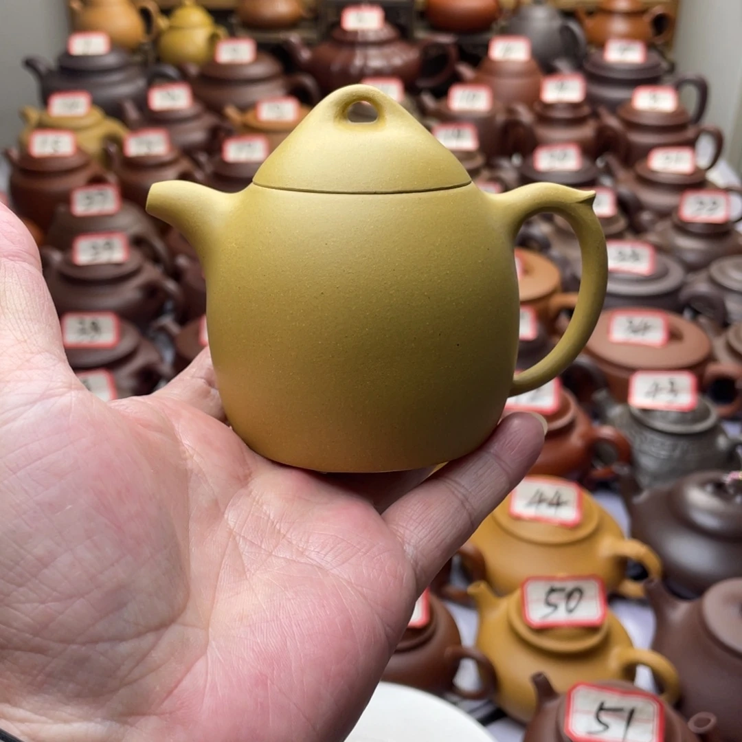 紫砂茶壶宜兴紫砂半手工