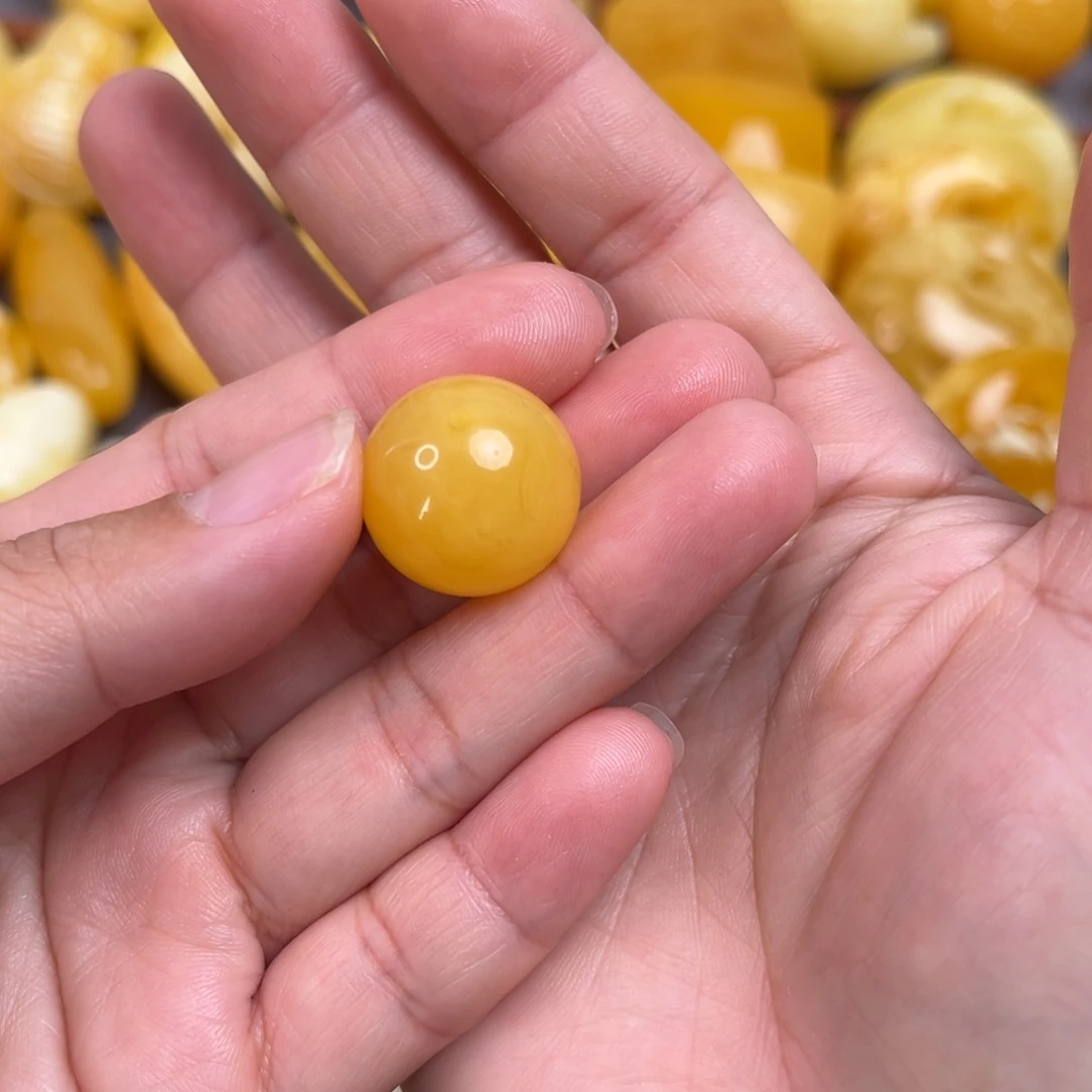 蜜蜡裸石未镶嵌窝*宮珠