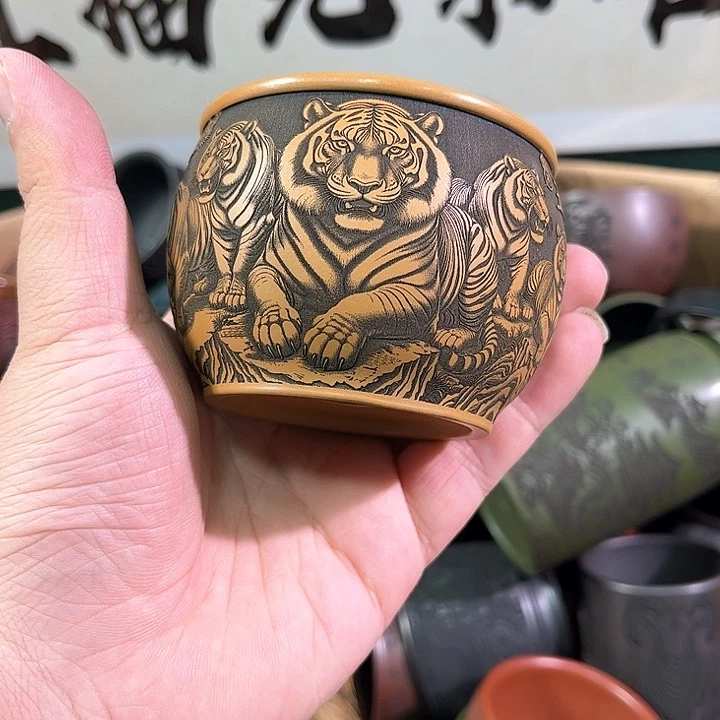 茶杯紫砂全手工紫砂主人杯