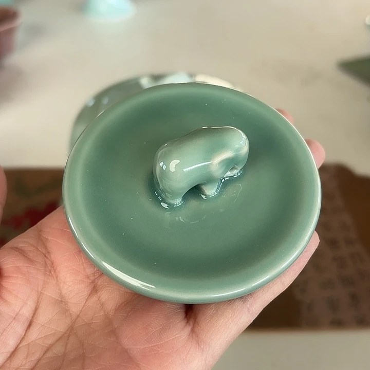 龙泉云间青瓷小米茶器