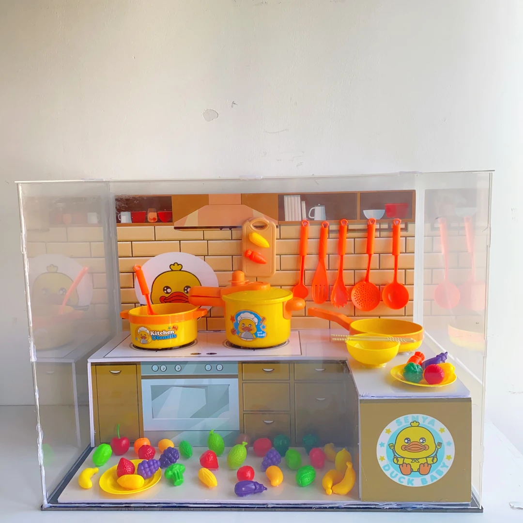 （七）小黄鸭厨房过家家做饭玩具30件套（配件水果随机发）