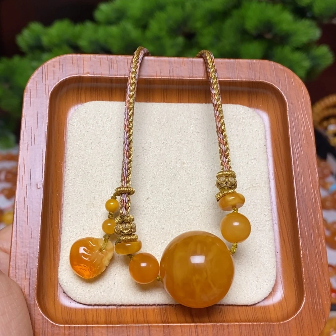 【闪购商品】蜜蜡颈饰未镶嵌项链