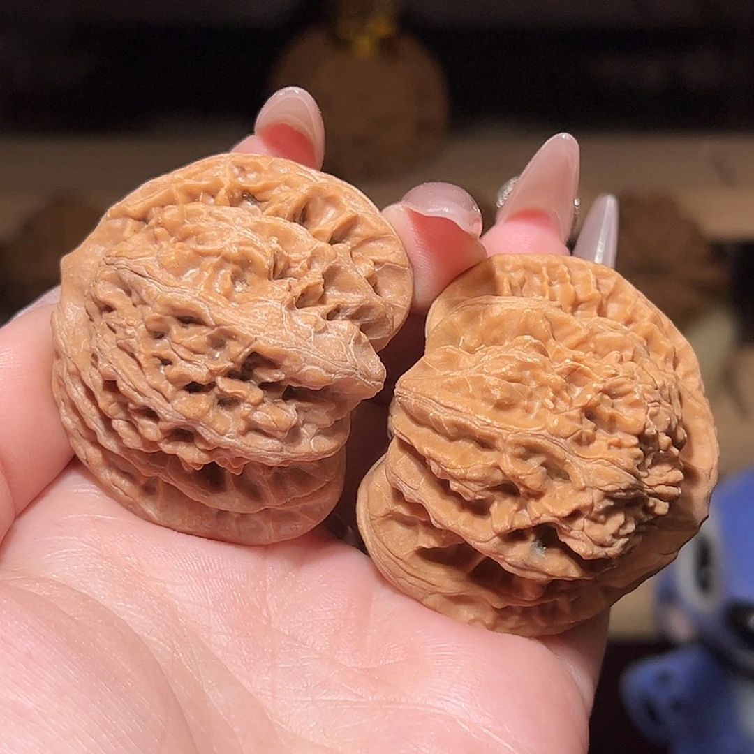 吊坠文玩核桃45全品盘龙虎头