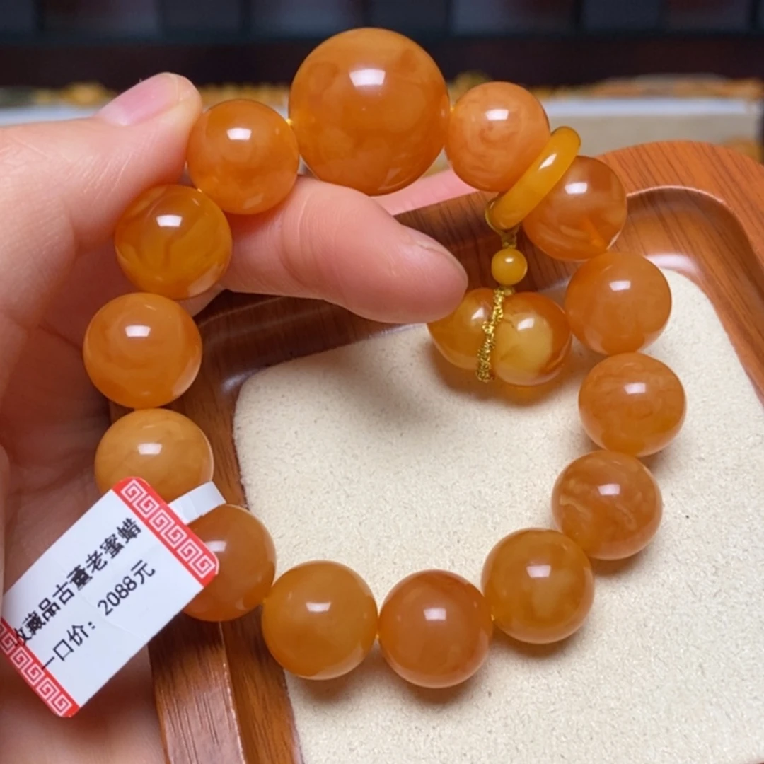 【闪购商品】未镶嵌蜜蜡手链手串
