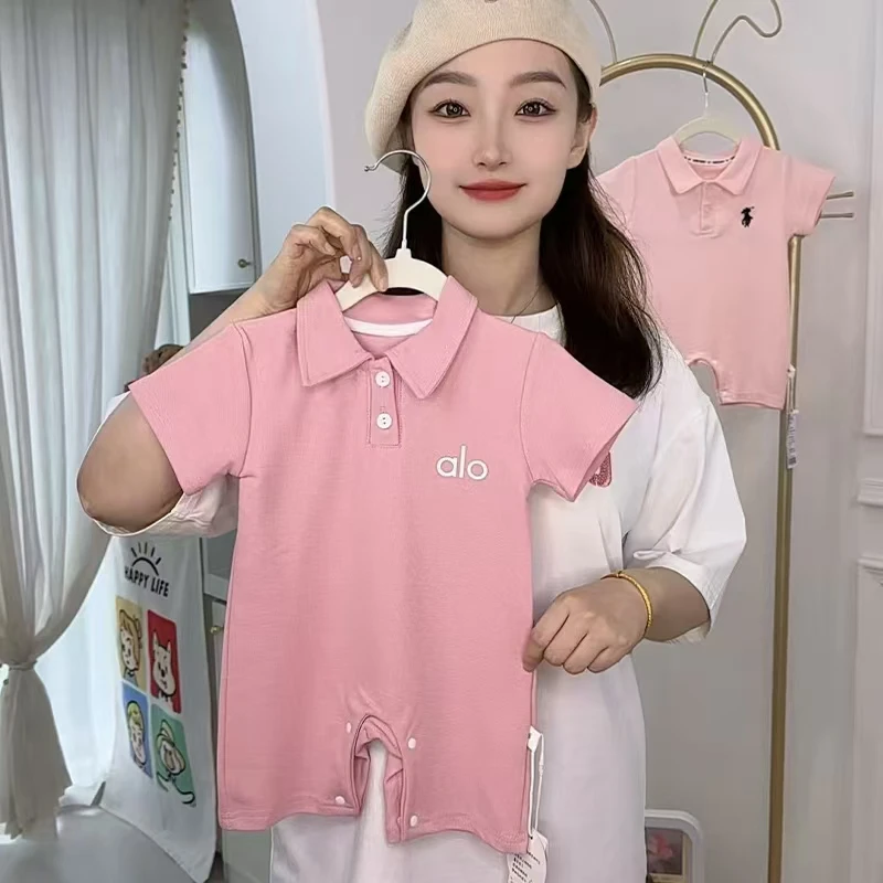 婴儿夏款连体衣洋气百搭婴幼儿Polo衫短袖哈衣薄款宝宝连体衣夏装