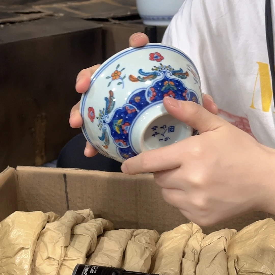 摆件////景德镇陶瓷器。绿。