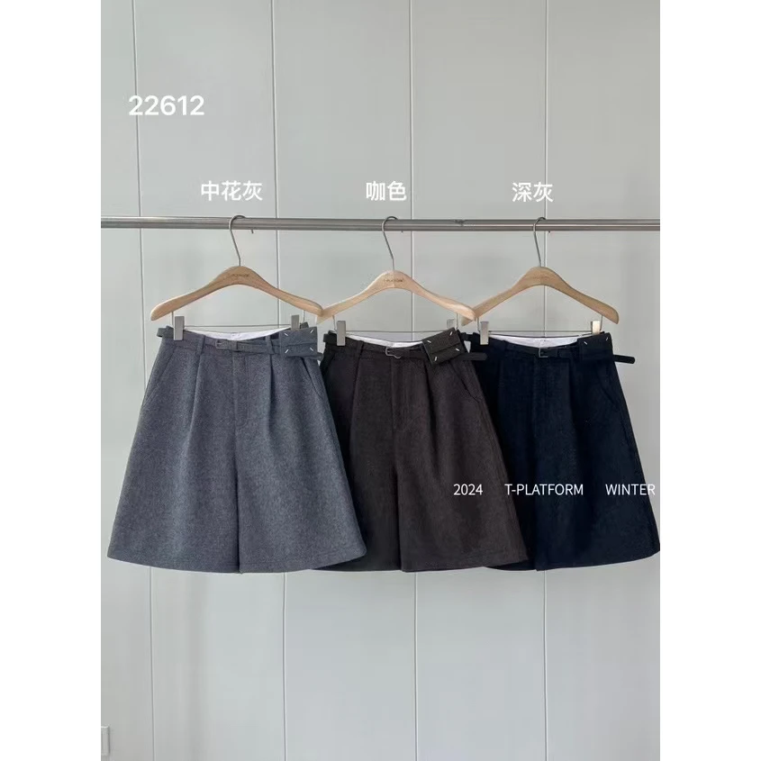 TT 福（1tt22612#）带腰带！百搭慵懒遮胯显瘦短裤11-15