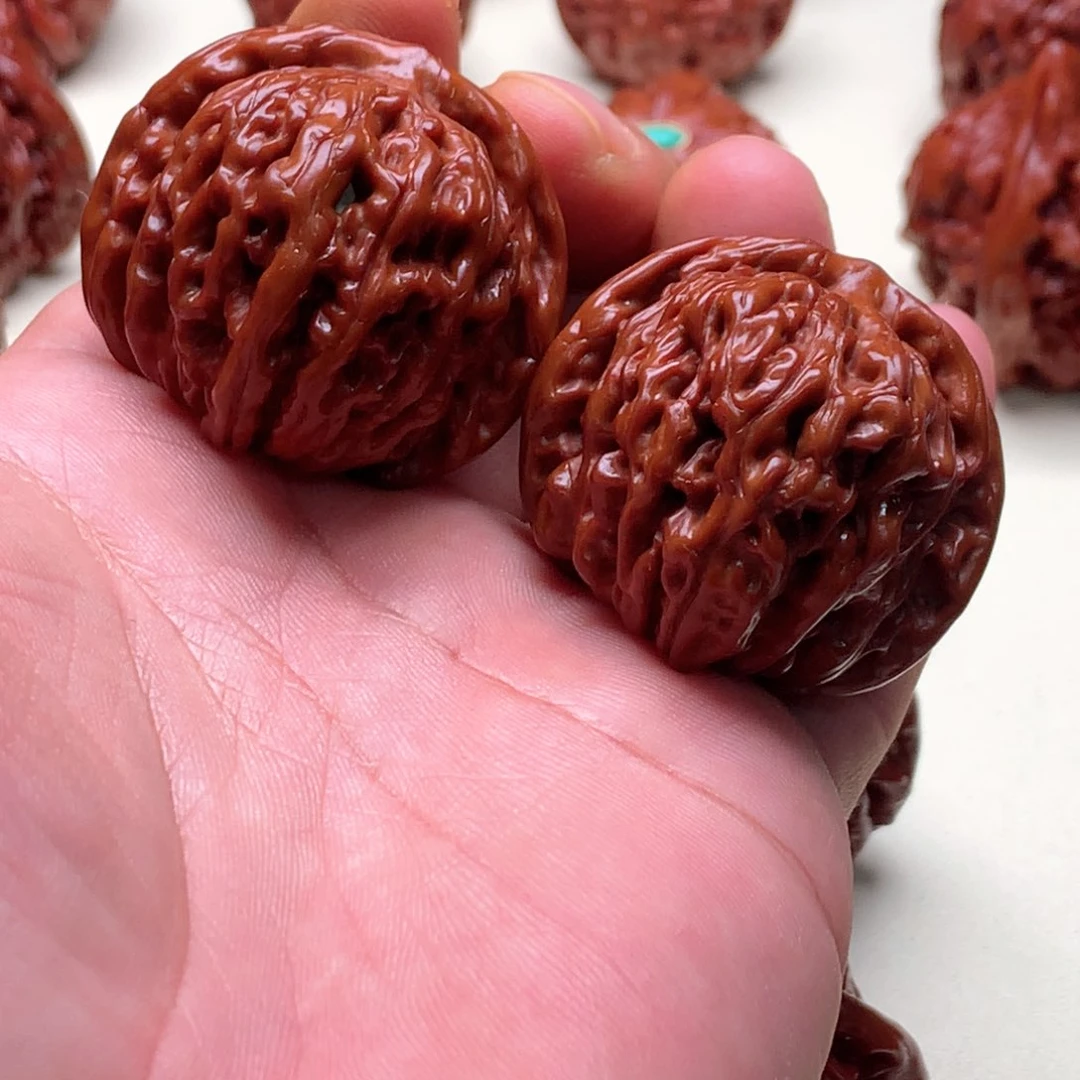 石***输文玩核桃吊坠四座楼狮子头