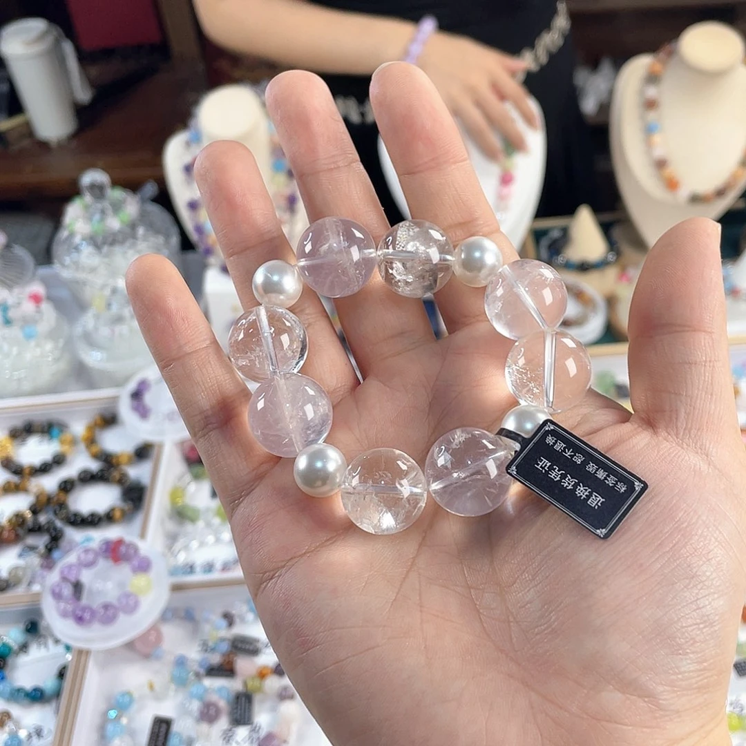 银S925镀金镶嵌手链水晶