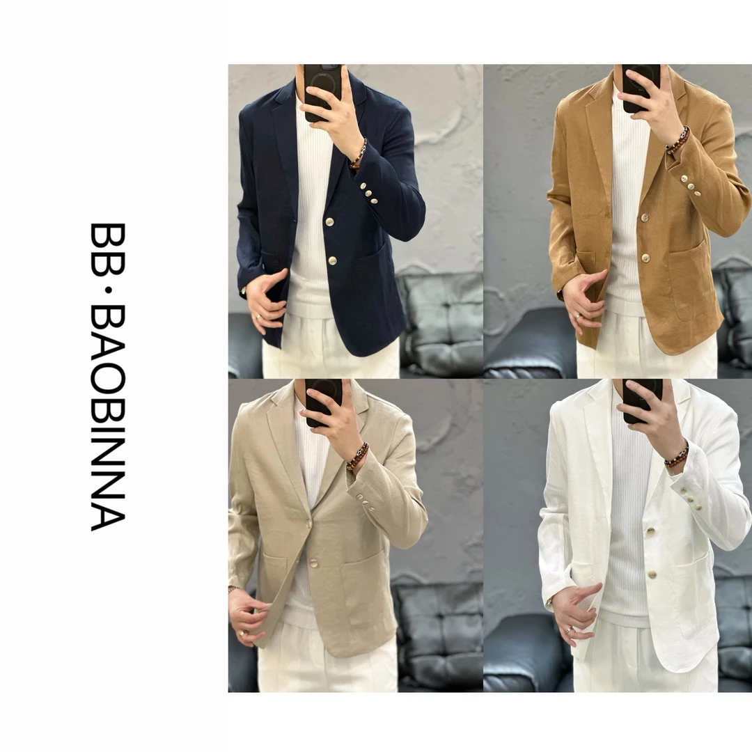 小野· 男装 | "亚麻氨纶混纺"轻奢时尚百搭西服12022