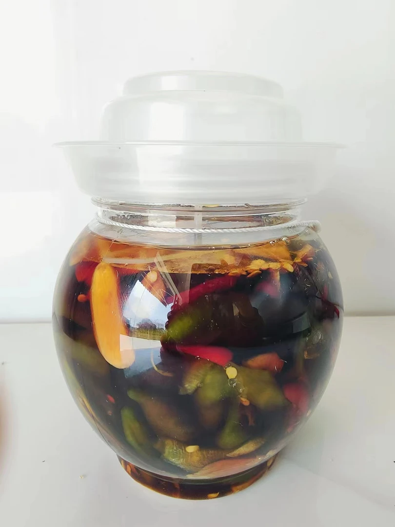 【脆皮泡椒800g瓶装】湖北特产农家腌酸辣开胃脆爽泡菜辣椒800g/瓶