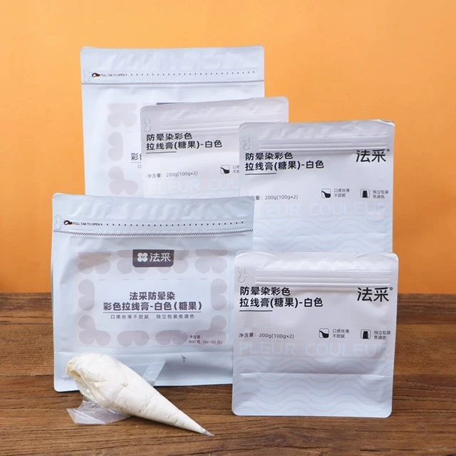 法彩白色拉线膏不染晕可食写字祝福语蛋糕装饰烘焙原料辅料200克
