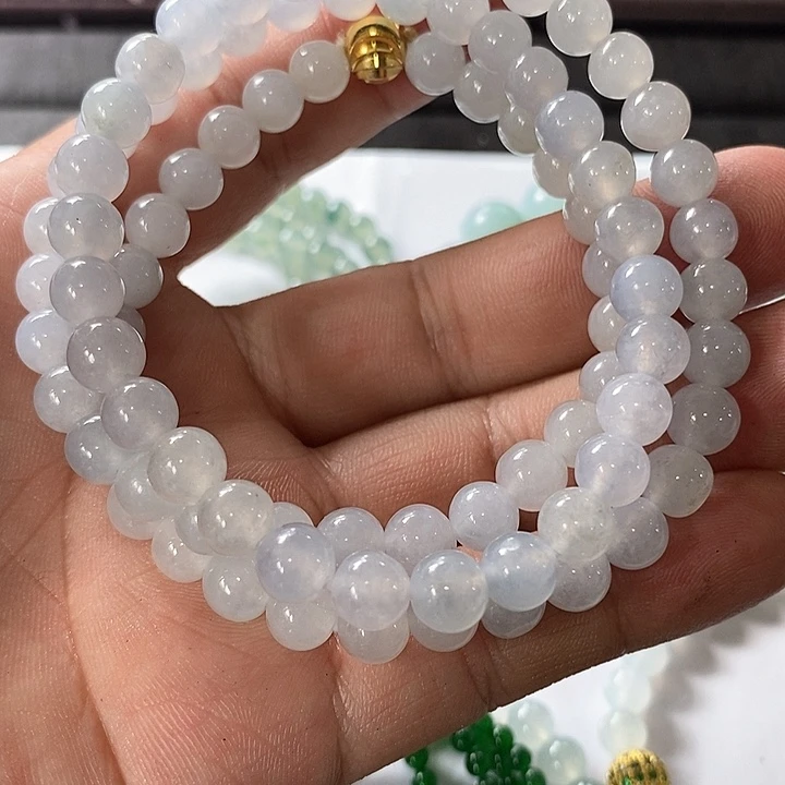 定制翡翠未镶嵌翡翠定制项链7.1