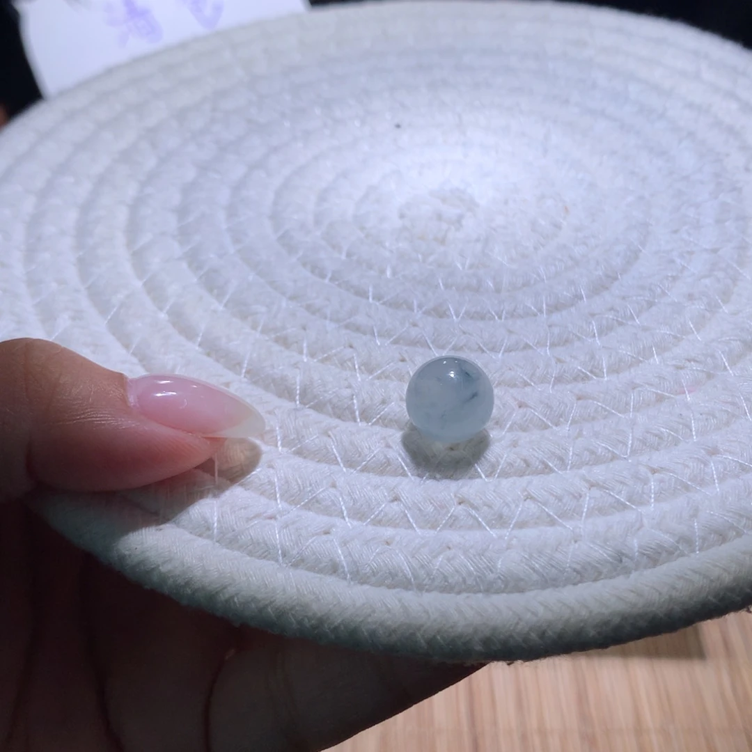 散珠翡翠特价白飘蓝花卡12