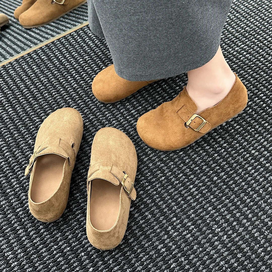 2025休闲四季通用耐脏单鞋懒人鞋舒适套筒秋季平底百搭