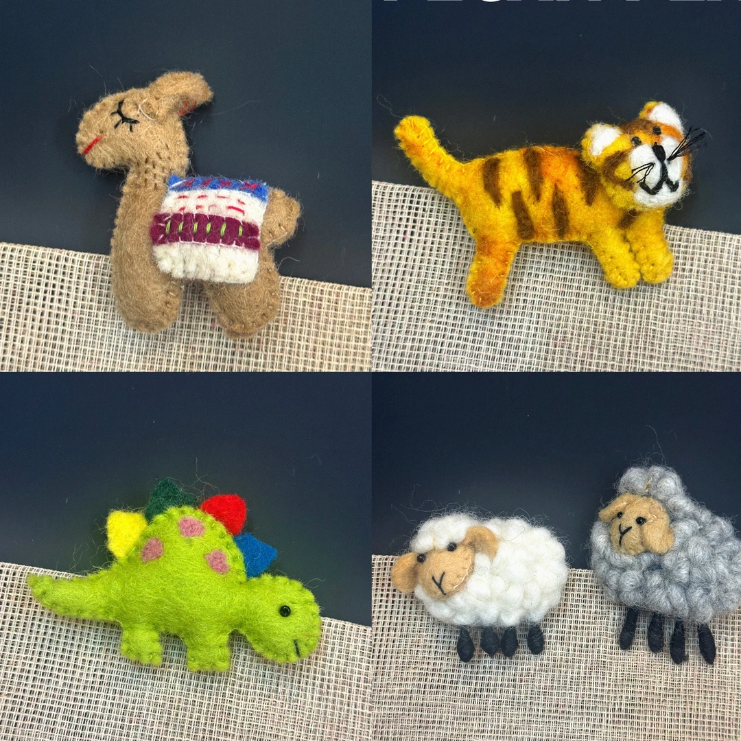 【胸针系列】纯手工尼泊尔羊毛毡胸针挂件钥匙扣