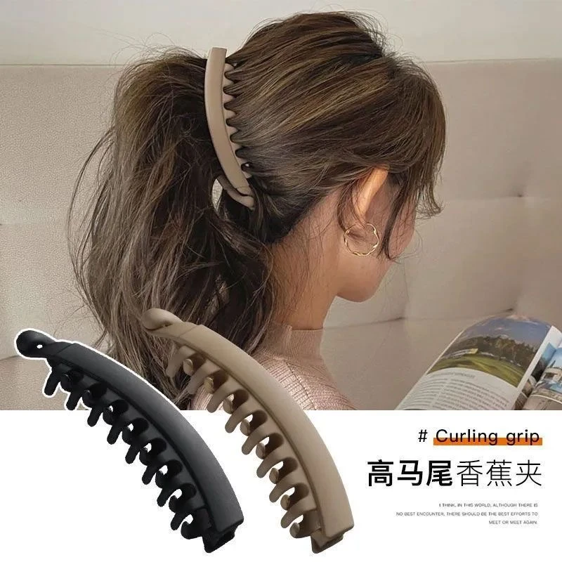 女简约休闲风学院风发夹短发发饰百搭韩版夹子赫本风