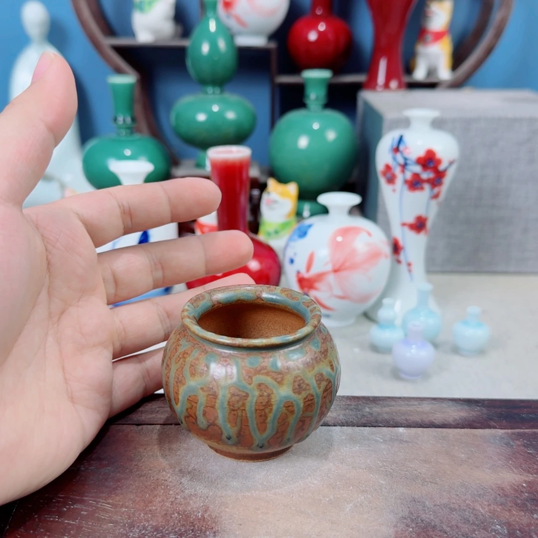 陶瓷手工小花器摆件