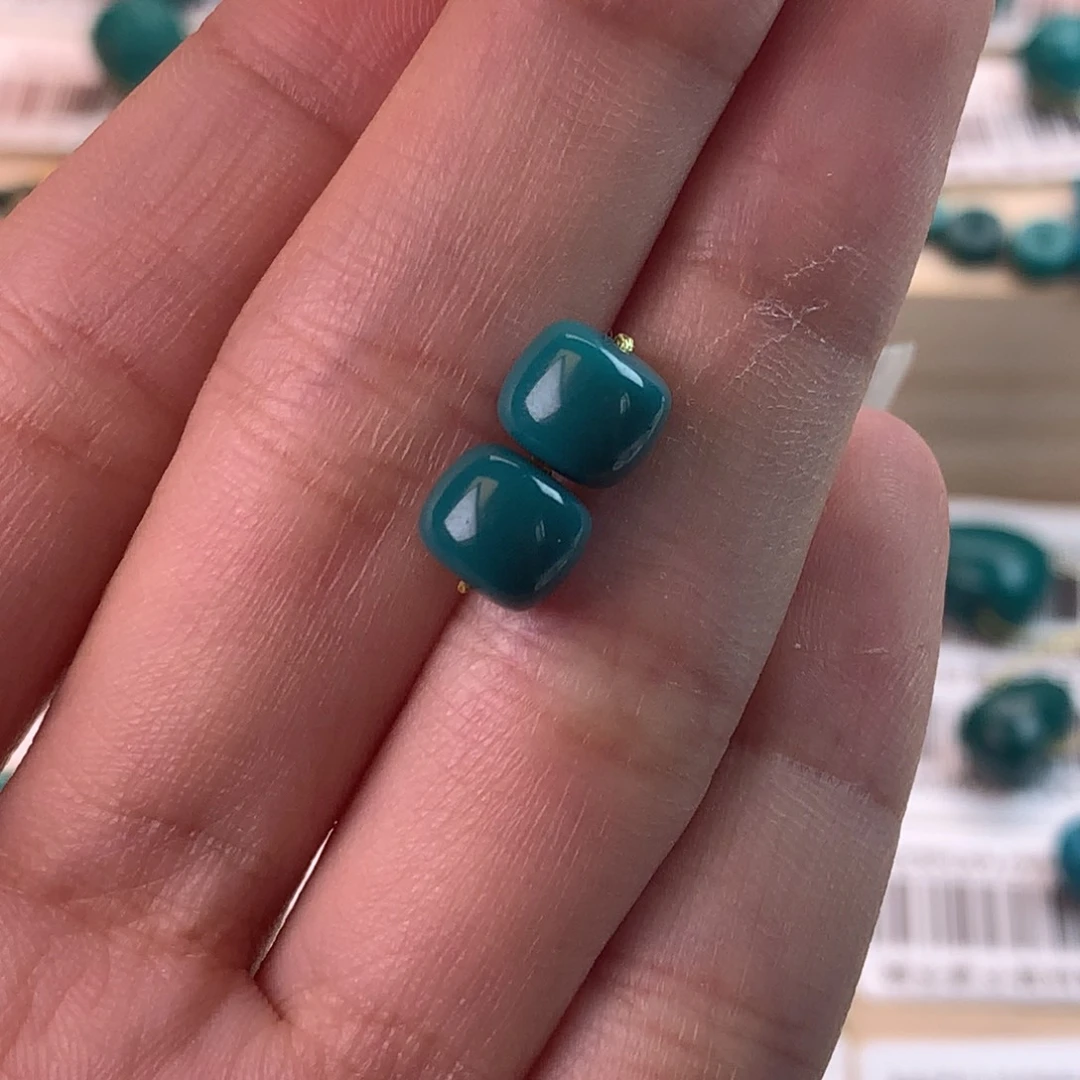 绿松石未镶嵌配饰柯7.1*6