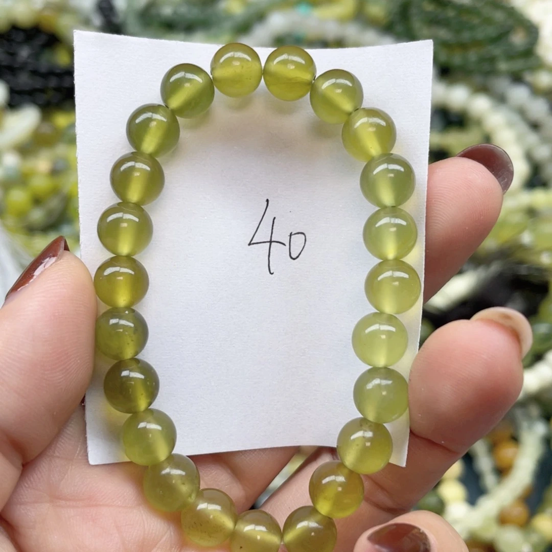 未镶嵌蛇纹石玉手链