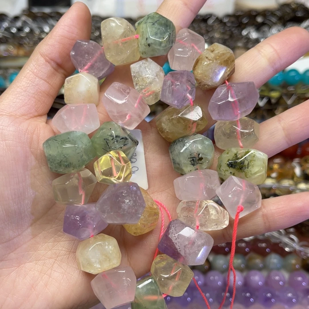 颈饰水晶未镶嵌天然多宝水晶卡20左右长条38厘米