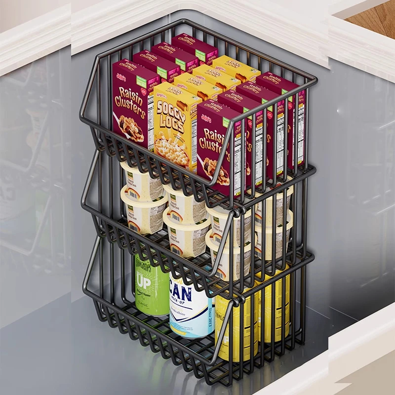 冰柜内部置物架子分隔栏多层隔层收纳筐冰箱冷柜冷冻专用分层神器