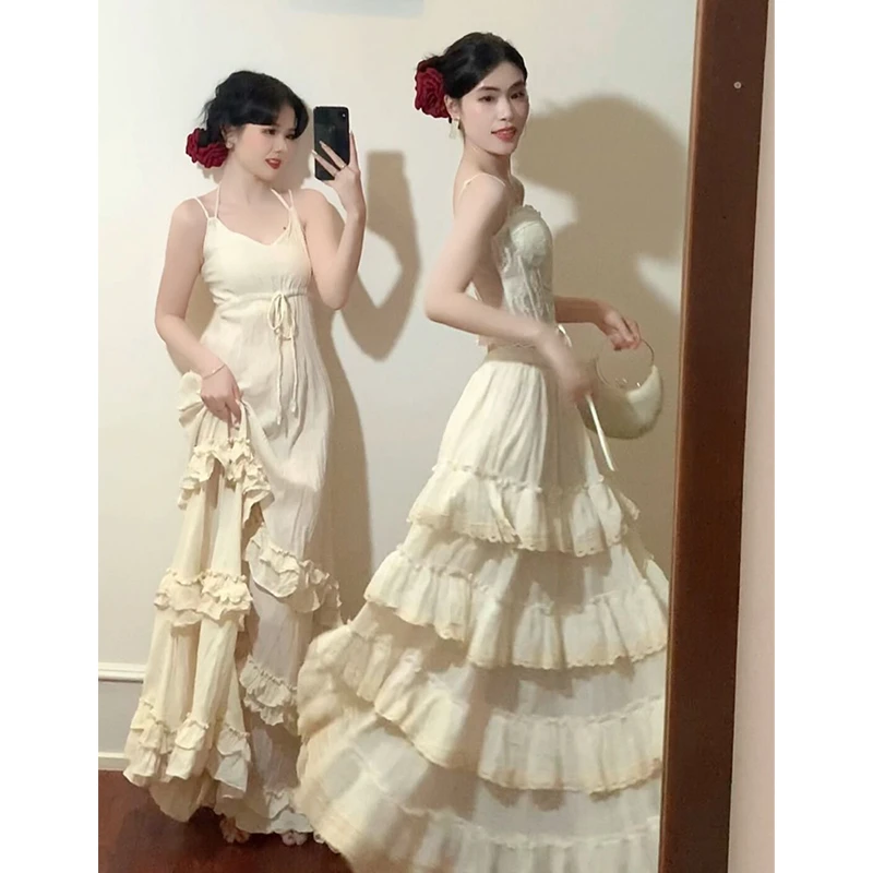 假日舞会 法式复古小众高腰显瘦蛋糕裙半裙  388010