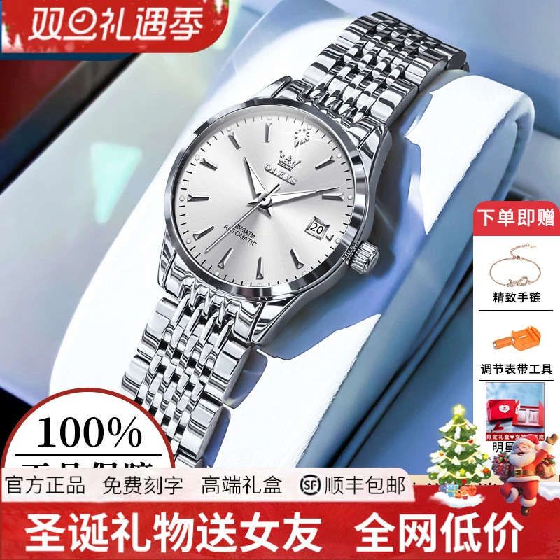 瑞士认证腕表女士全自动机械表官方正品小众轻奢手表高级感女表