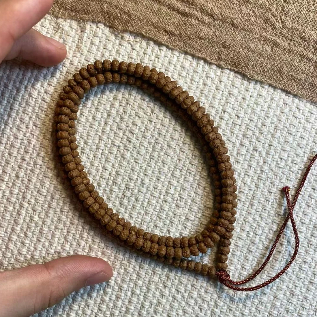 【老張定制】定制勿里达原生态五爪金花佛手金刚菩提串珠文玩