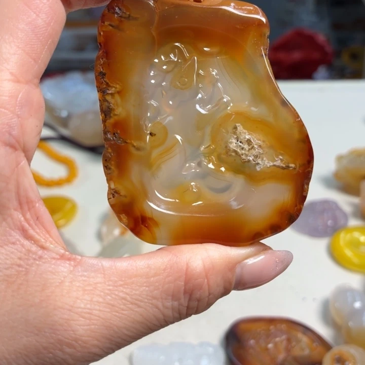 玛瑙/玉髓未镶嵌吊坠(不含链)