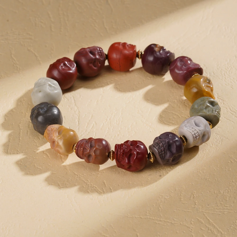 云丹拉姆丨多彩阿呆天珠手串多样性发其一