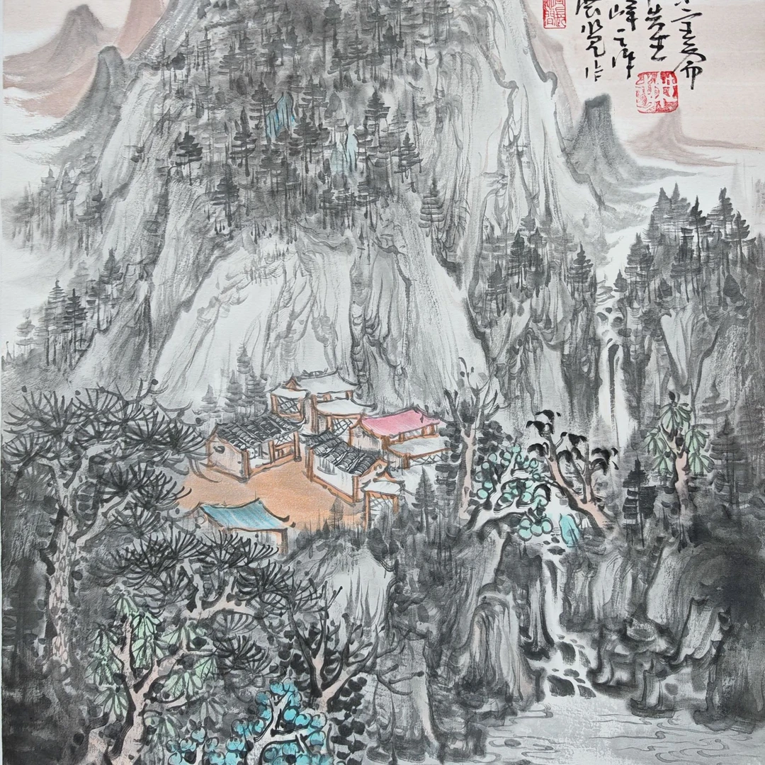 湖社画会孙桂国精品山水