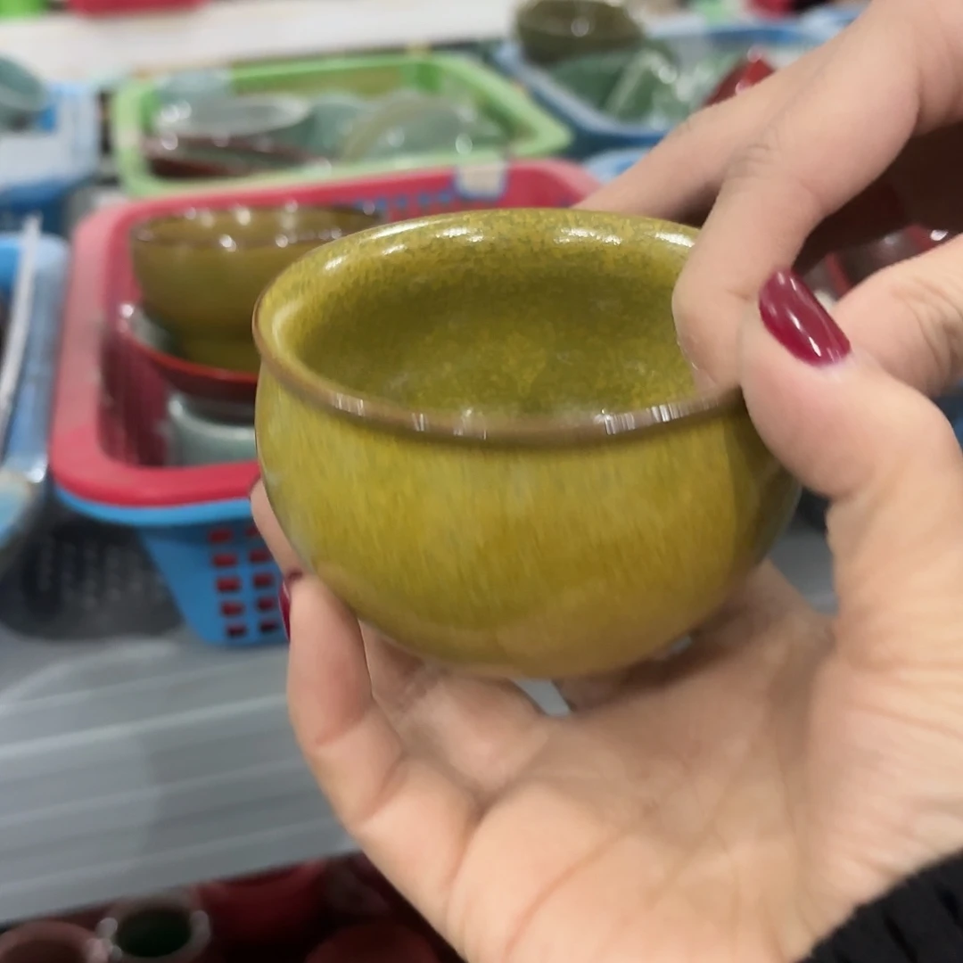 龙泉云间青瓷小米茶器