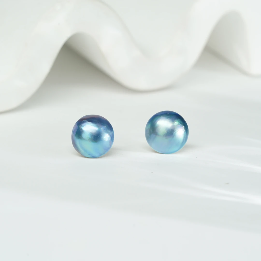 【小北好物】海水马贝耳钉尺寸约10*10mm【多样性发一件】QH74X402