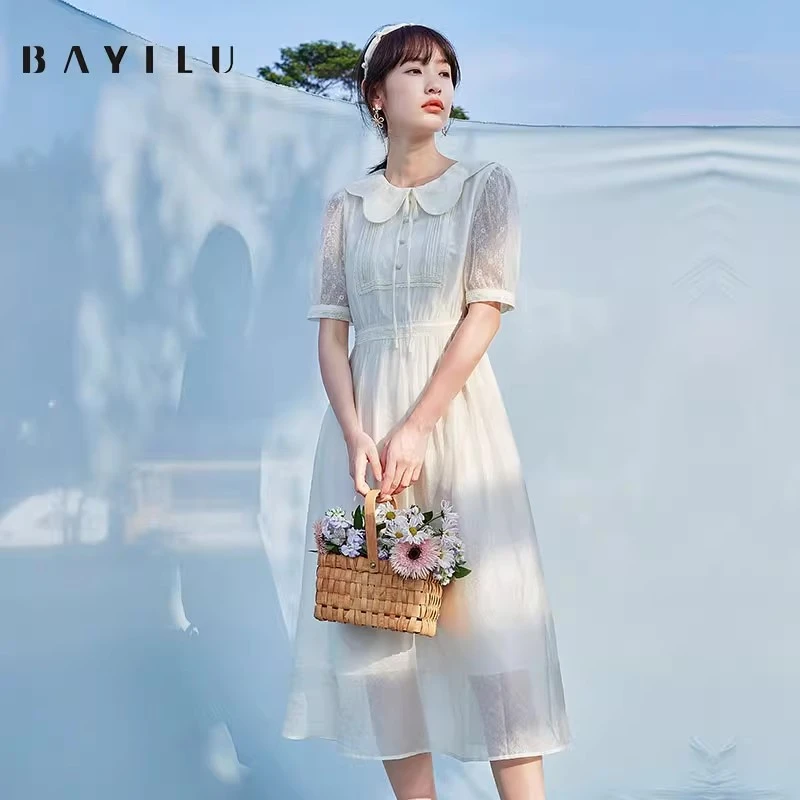 【叶姐】芭依璐女装夏季新款时尚连衣裙81L7085