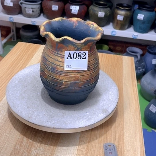 红陶兰***咪手工制作工艺花盆