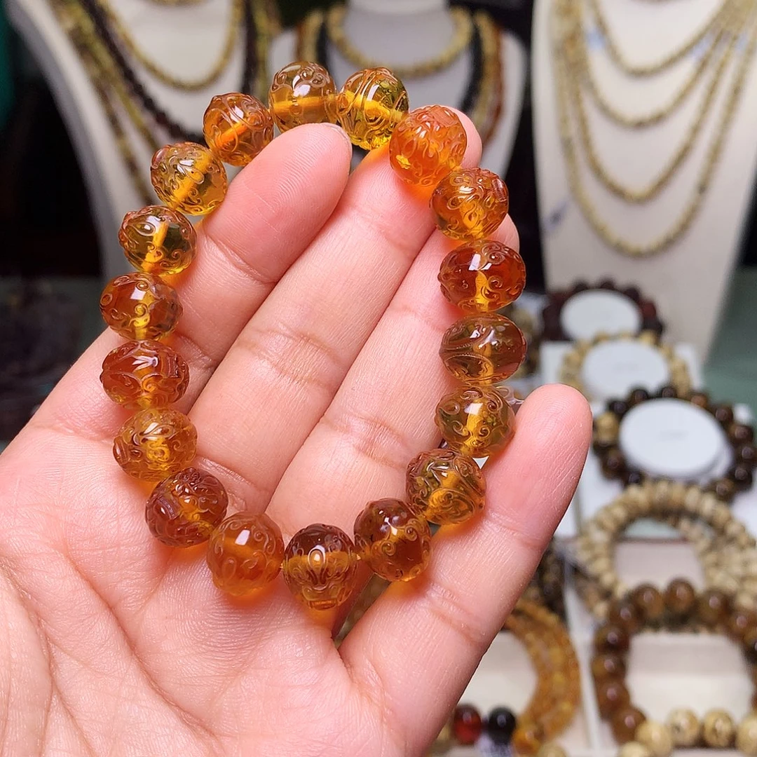 琥珀未镶嵌裸石貔恘12-175