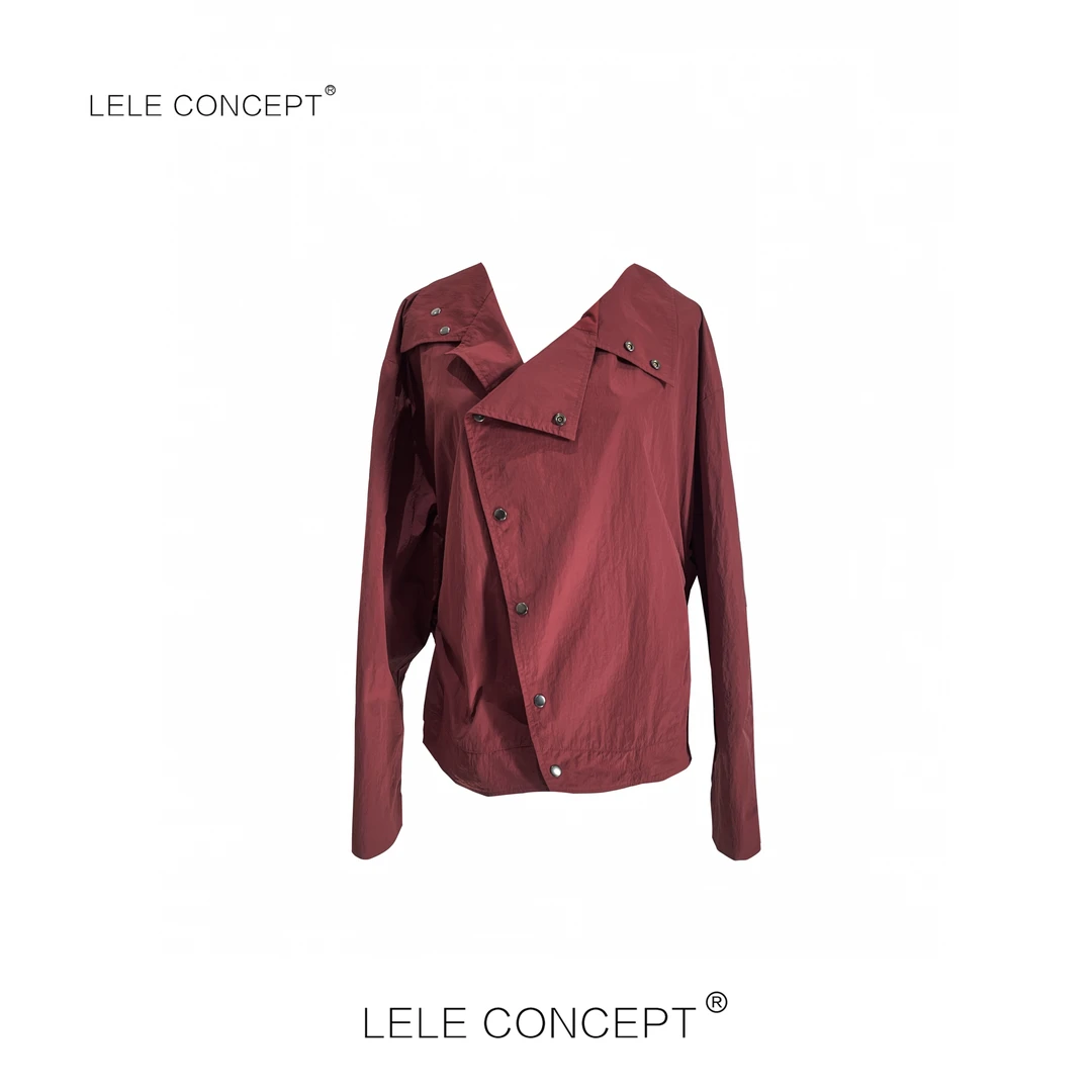 LELE CONCEPT｜时尚百搭气质款两色立领夹克上衣Y0581