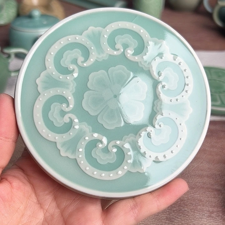 龙泉云间青瓷小米茶器