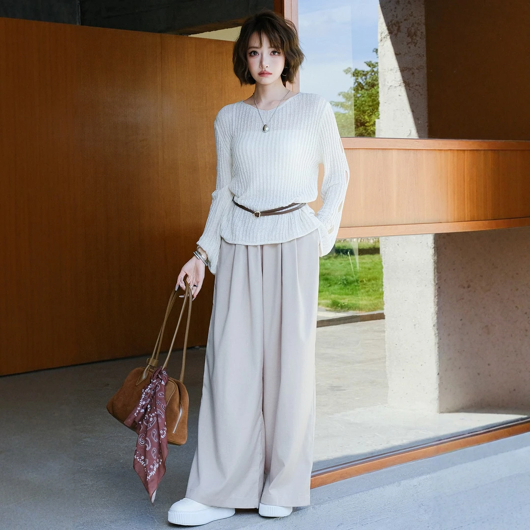 【现货】MIUCO法式慵懒松弛感套装防晒罩衫针织衫通勤宽