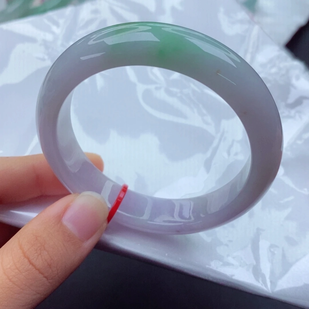 翡翠未镶嵌手镯5253正圈
