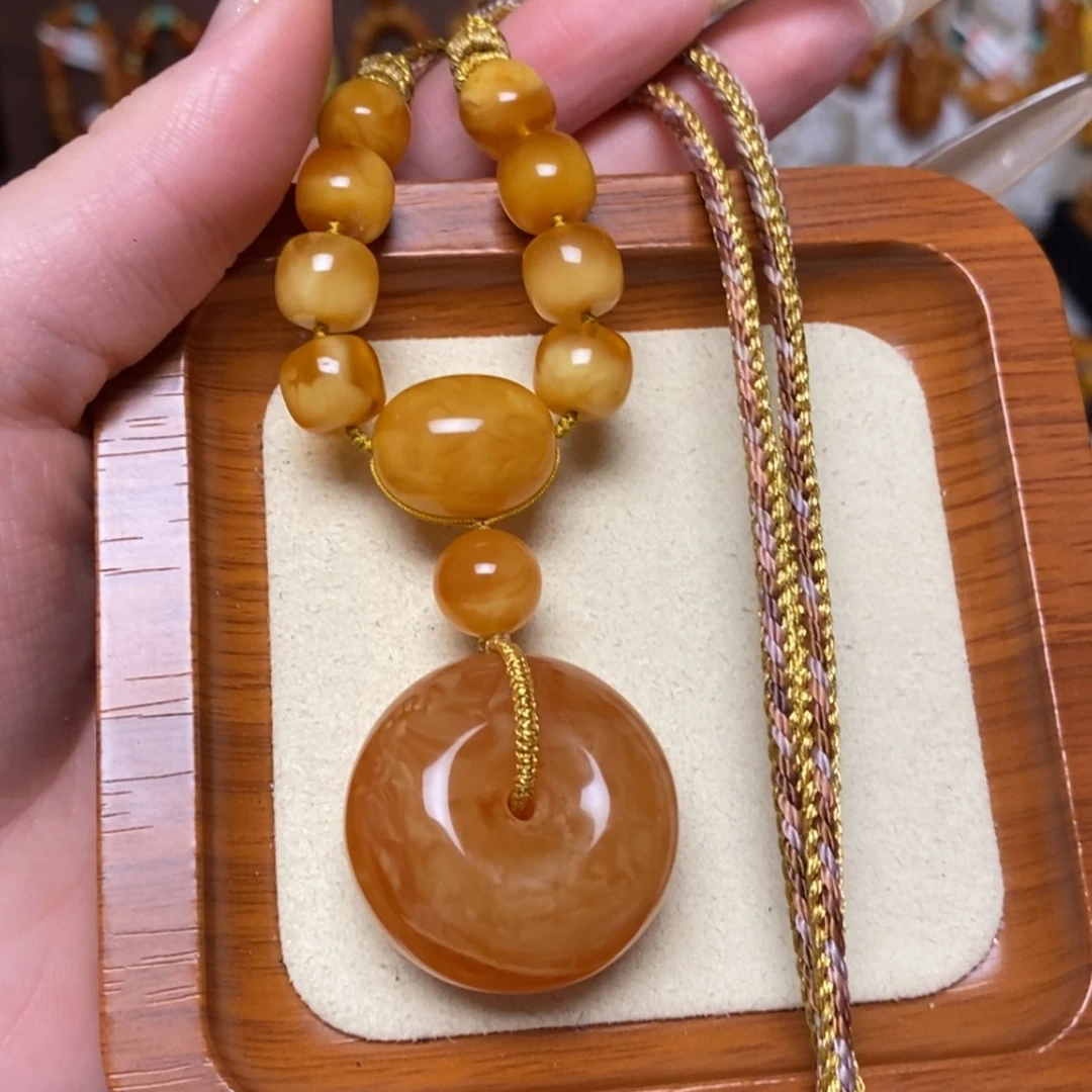 【闪购商品】蜜蜡颈饰未镶嵌项链