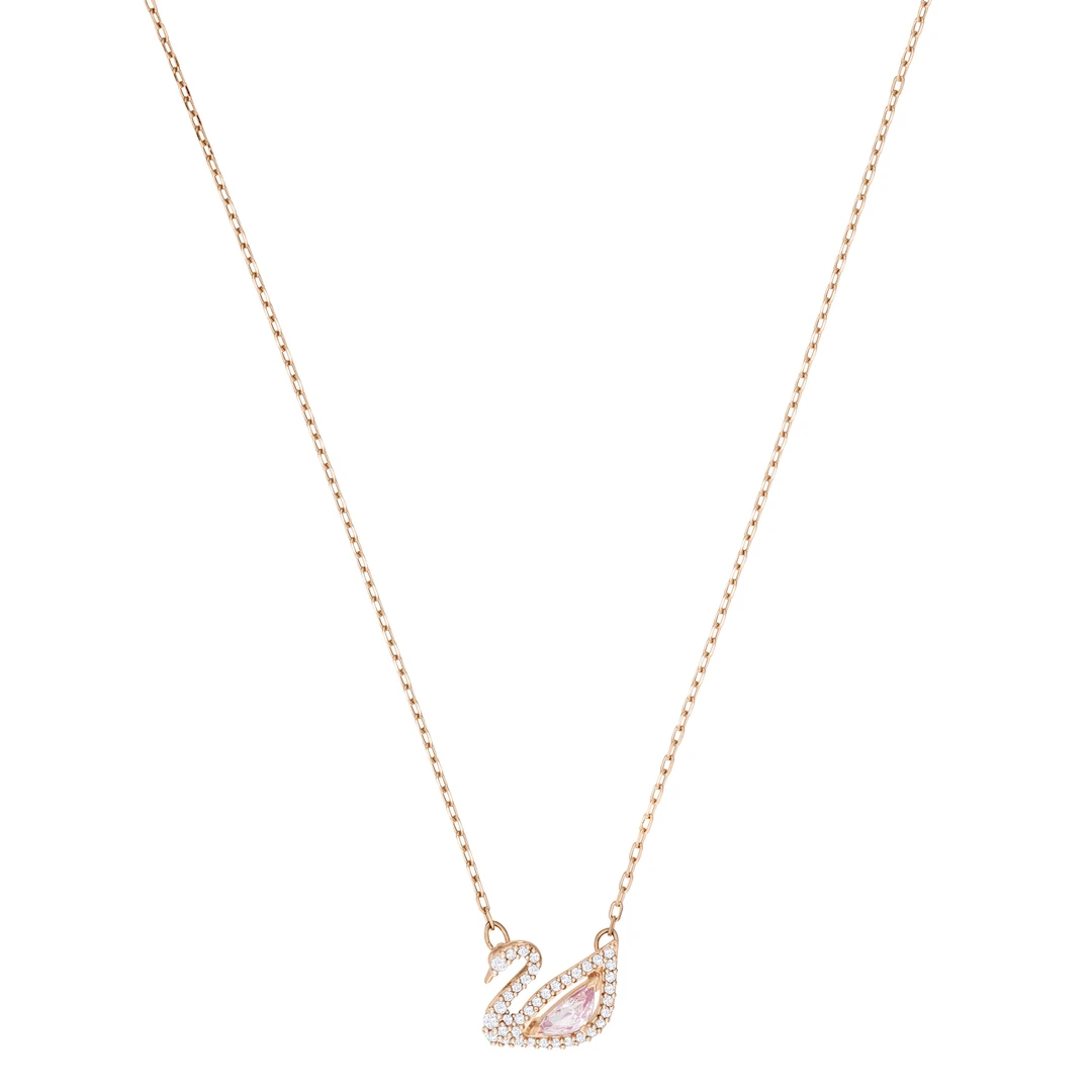 【618钜惠】Swarovski/施华洛世奇女士时尚百搭粉天鹅系列项链