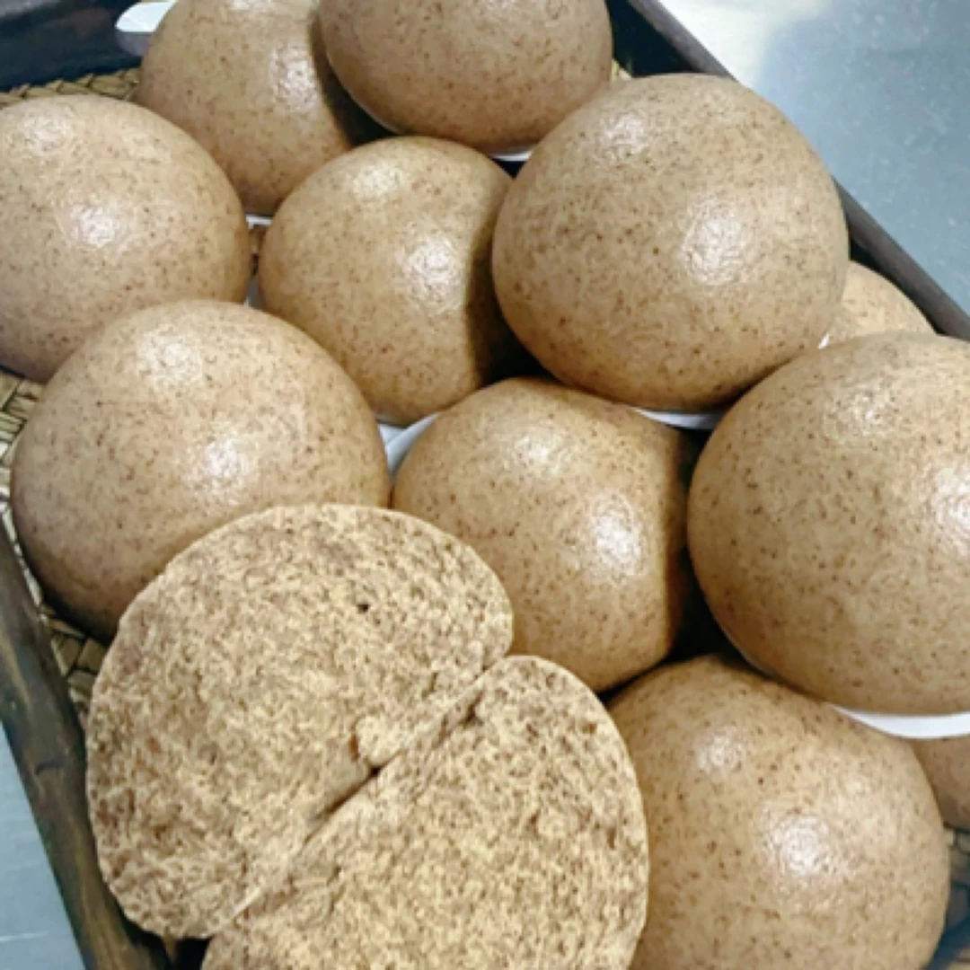 纯手工杂粮馒头黑全麦荞麦无蔗糖低脂孕妇粗粮主食早餐