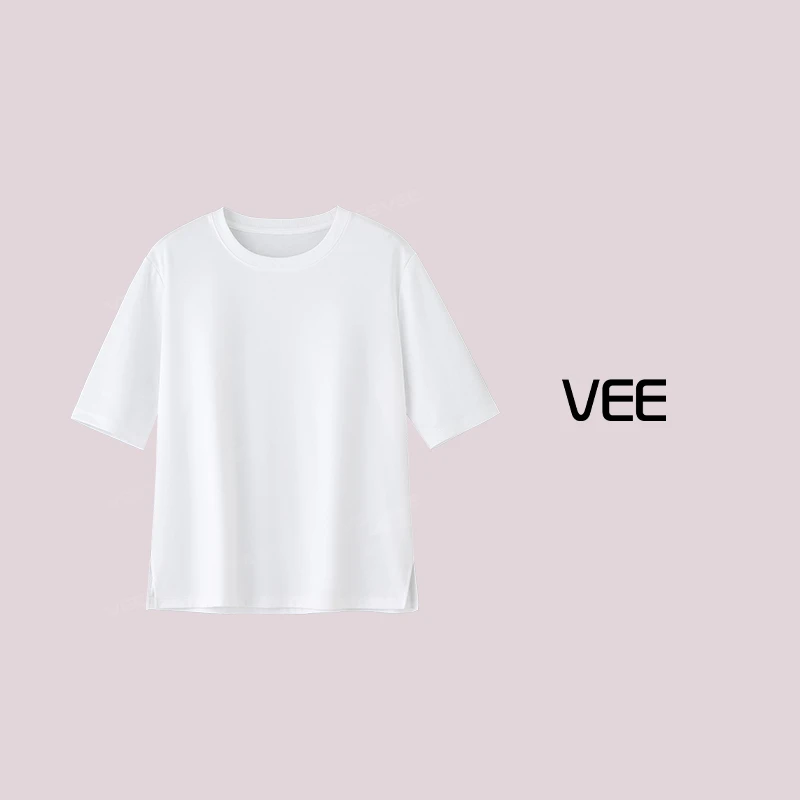 【Ruby妈妈专属】VEE【小团圆】宽松圆领速干防紫外线长袖T恤纯色